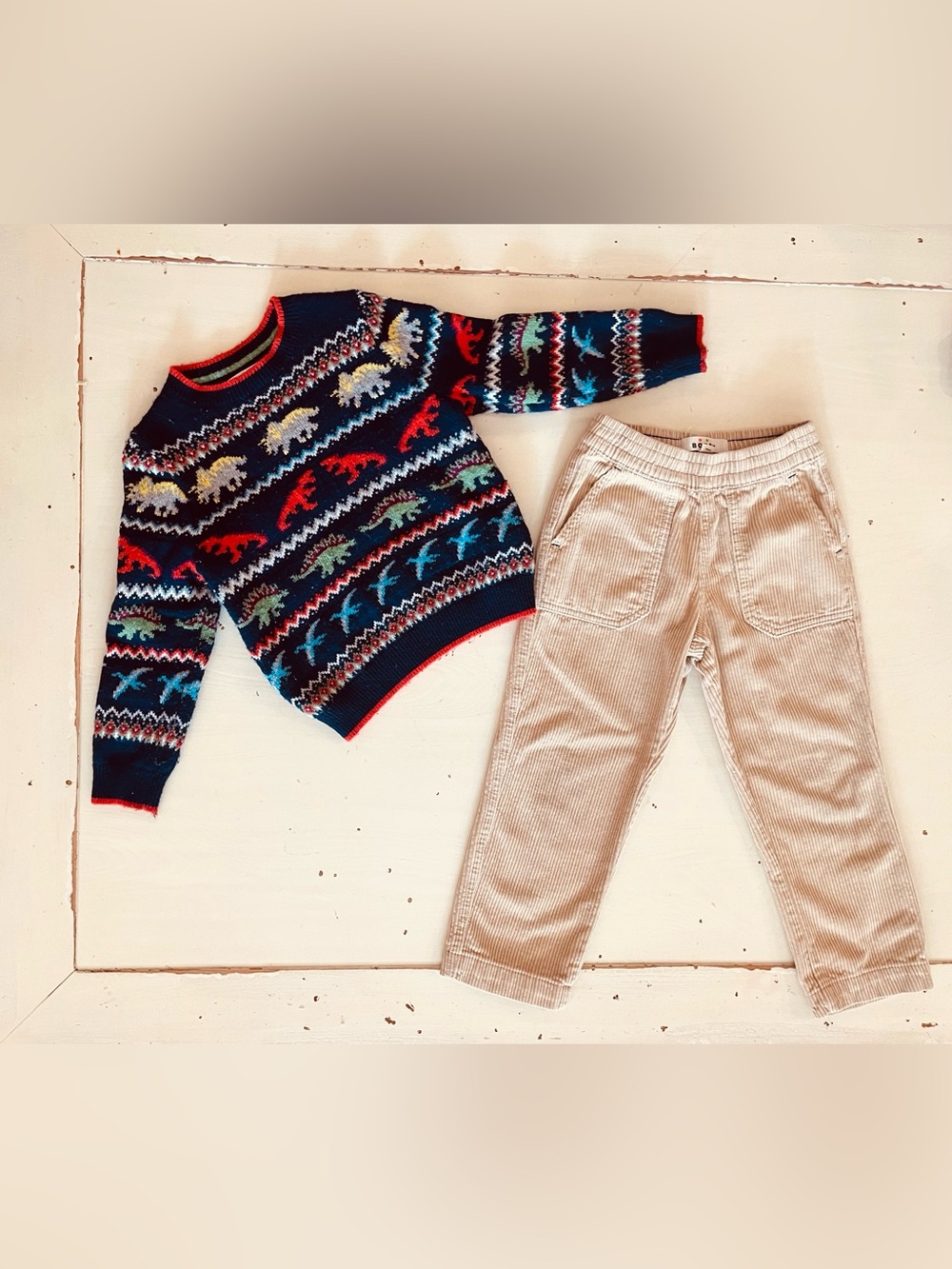Mini Boden 4-5Y Dino Winter Christmas clothing